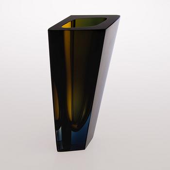 KAJ FRANCK, maljakko, "Prisma KF 215", signeerattu, Nuutajärvi Notsjö -61.