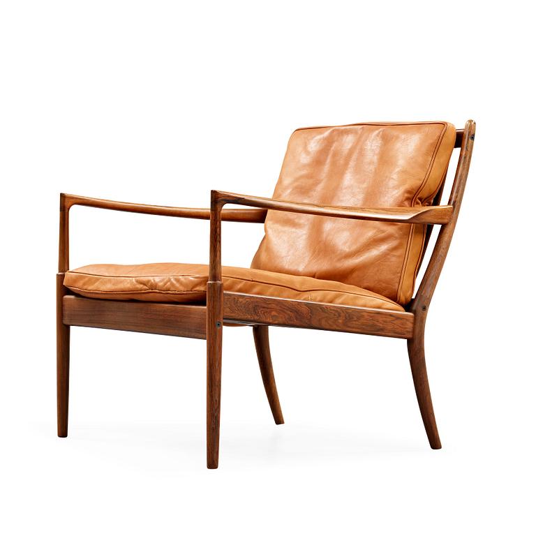 An Ib Kofod Larsen palisander 'Samsö' easy chair, Olof Persson Möbler, Sweden 1960's.