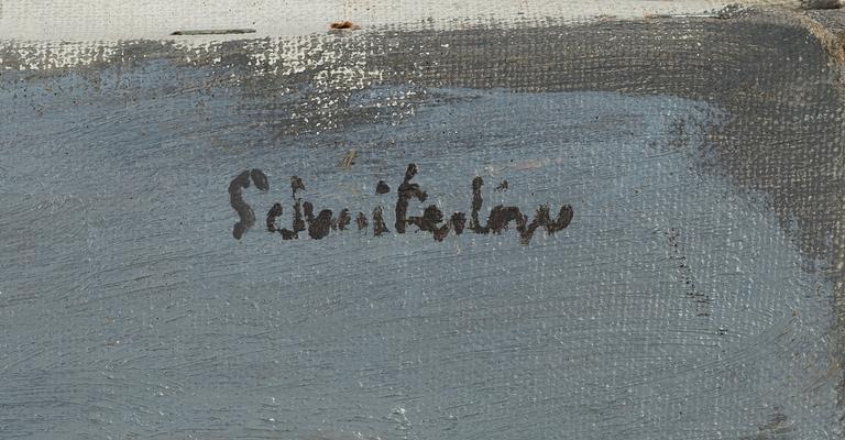 Bertram Schmiterlöw, oil on canvas, signed.