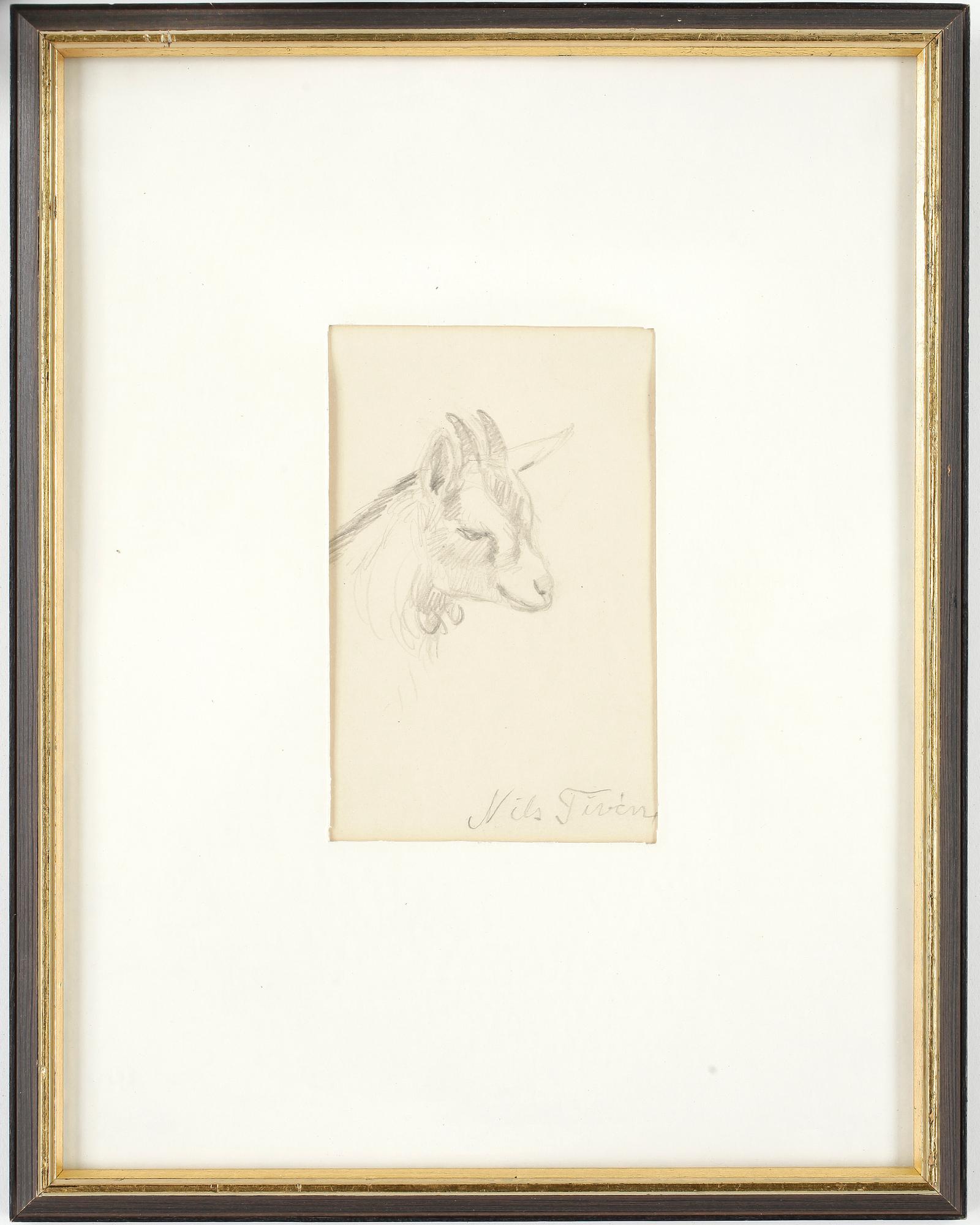 NILS TIRÉN, blyertsteckningar, signerade.