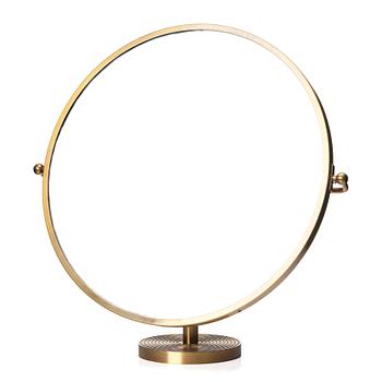 410. Josef Frank, a brass table mirror, Firma Svenskt Tenn, Sweden, model nr '2214'.