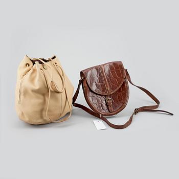 HANDVÄSKOR, 2 st, Mulberry.