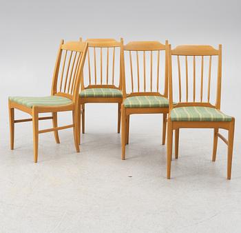 Carl Malmsten, matbord med 4 stolar, Åfors. 1900-talets andra hälft.