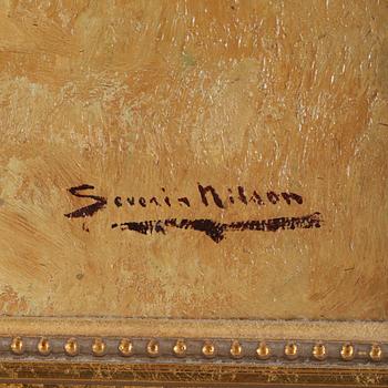 SEVERIN NILSON, Olja på duk. Signerad.