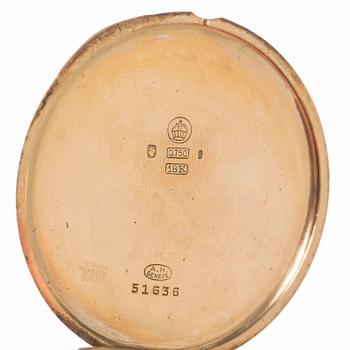 FICKUR, 18k guld, Alex Hüning, Geneve, 1900-talets början. Total vikt ca 80 gram.