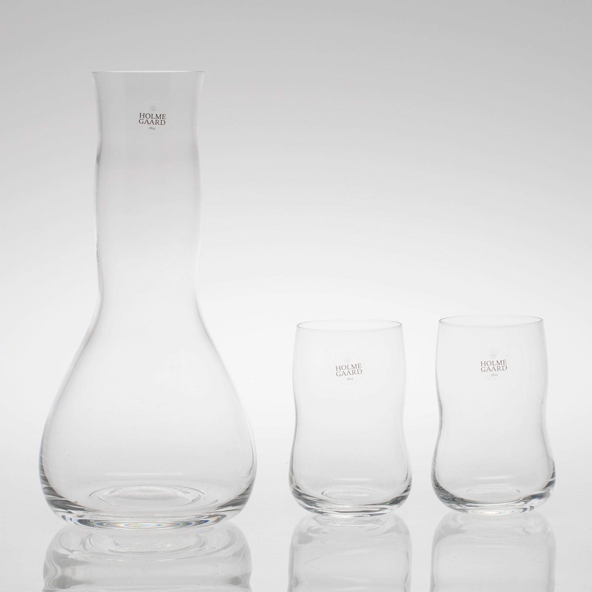 PARTI GLAS, 13 delar, Holmegaard, Danmark.