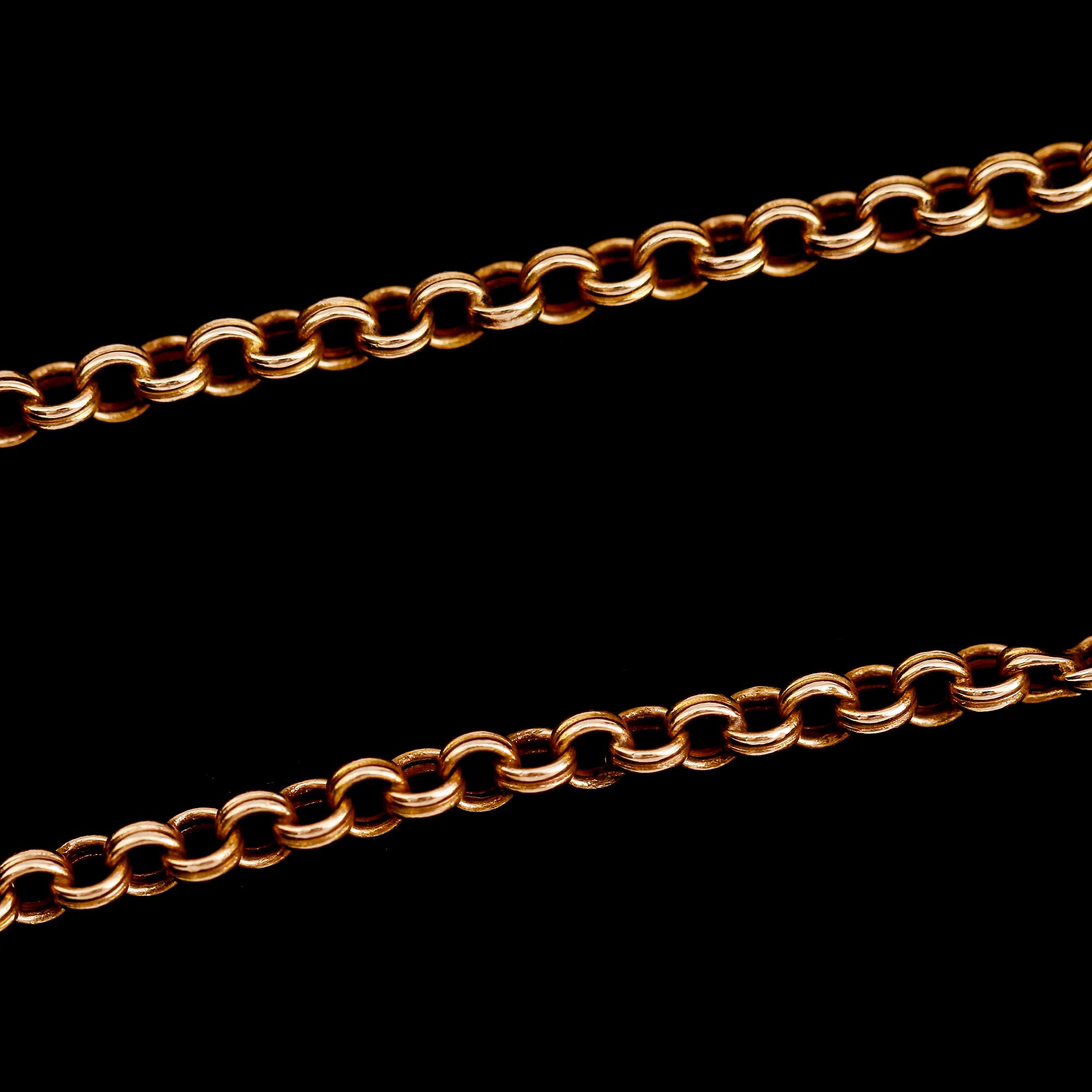 COLLIER, 18 k guld. Vikt ca 8 g.