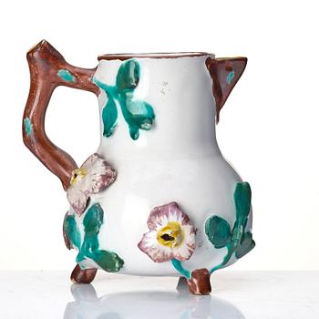 A Swedish Marieberg faience ewer, 18th Century.