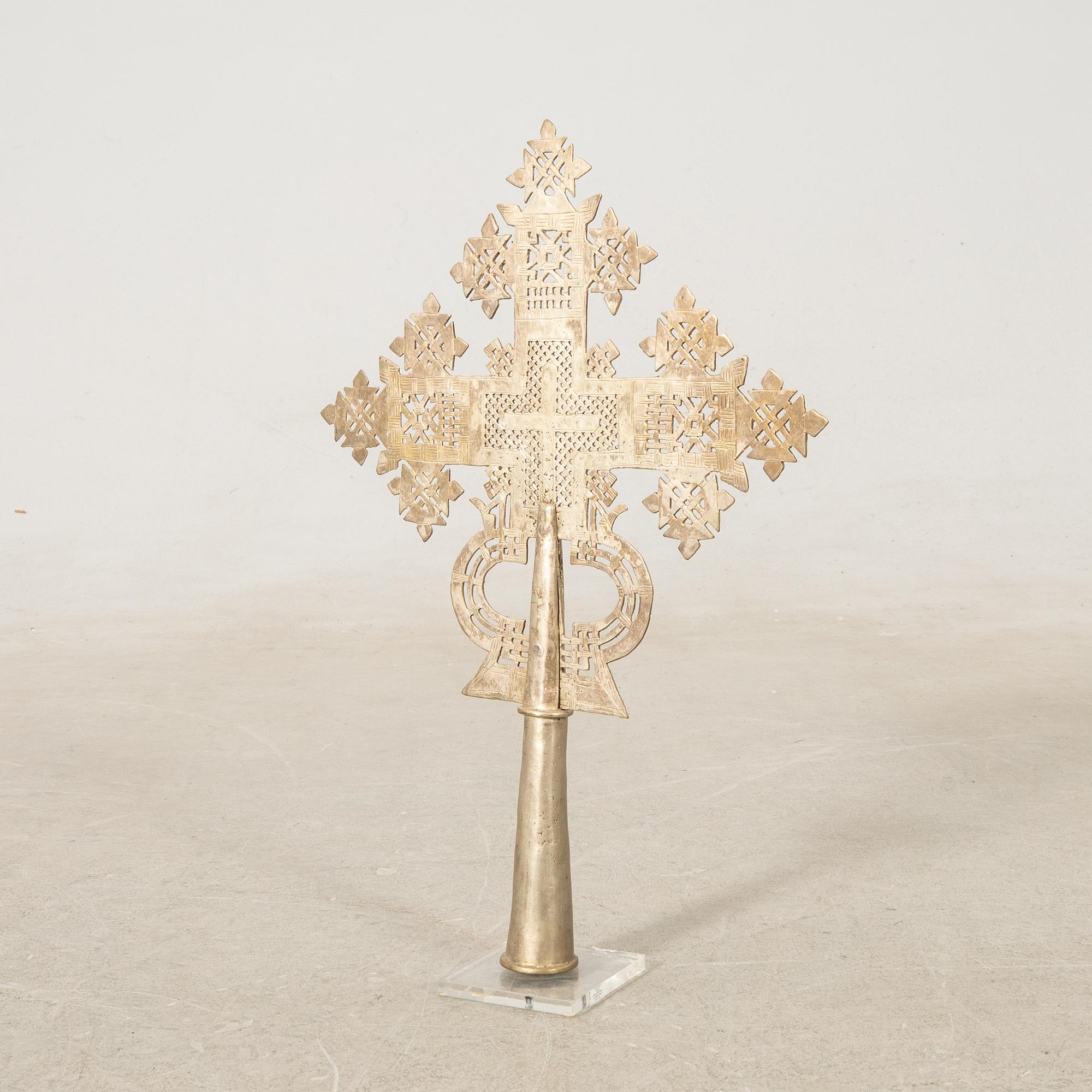 Processional cross, Coptic, Ethiopia, first half of the 20th century.