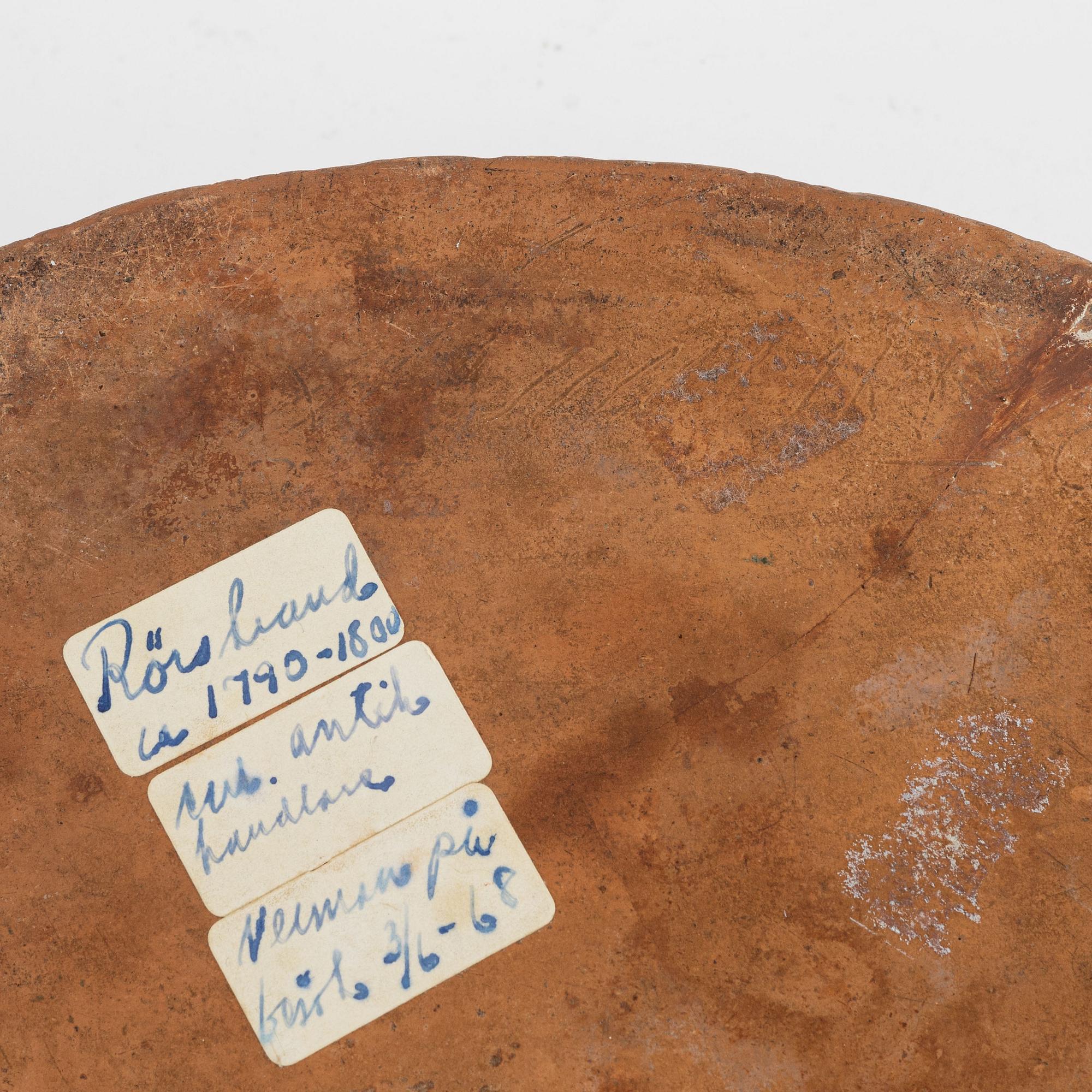 An earthenware pâté form, early 1800.