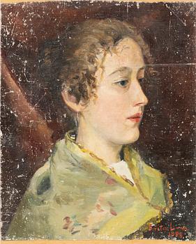 Brita Lagerström-Hald, Woman in profile.