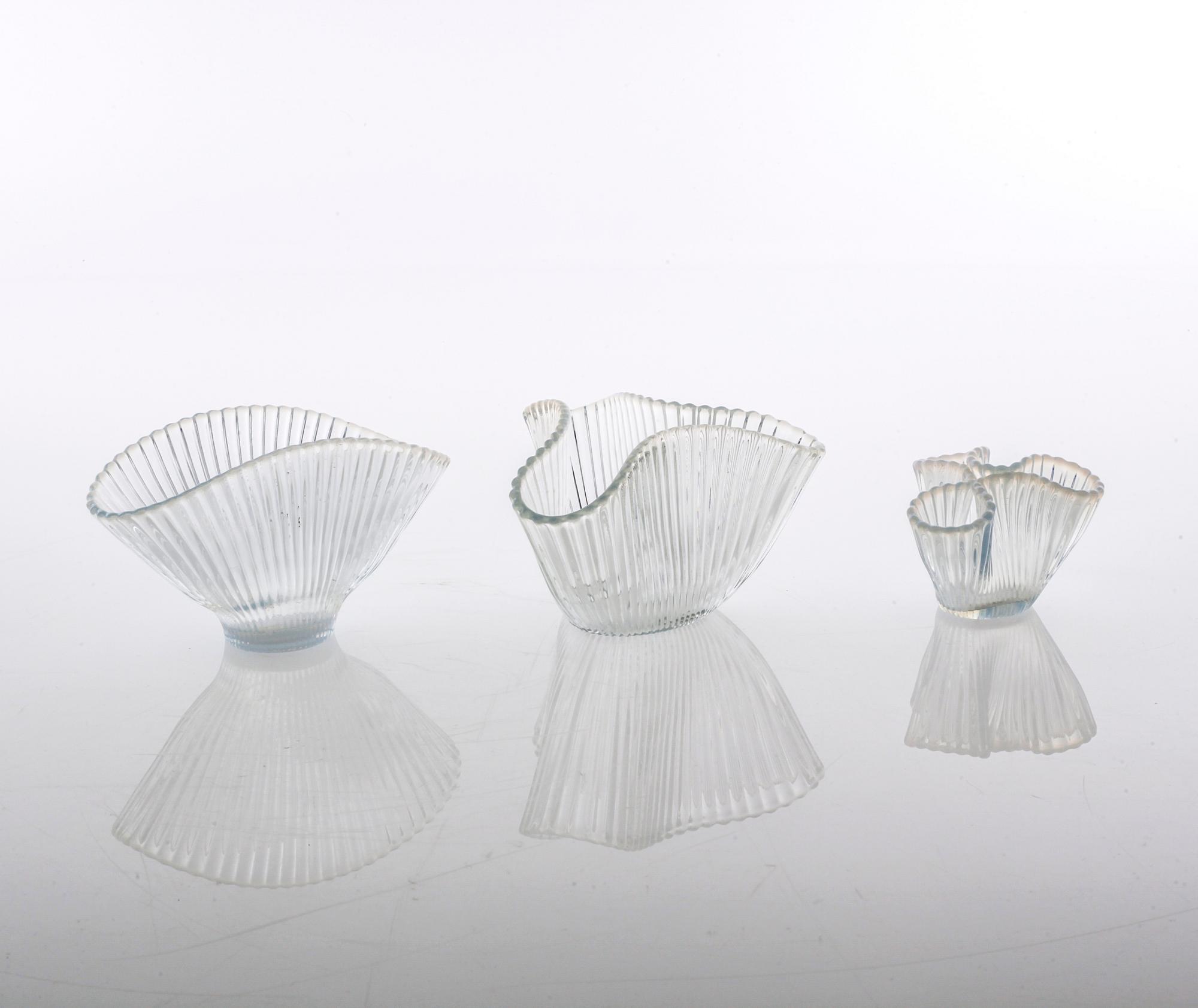ARTHUR PERCY, 6 delar, glas, "Reffla", Gullaskruf, 1950-tal.