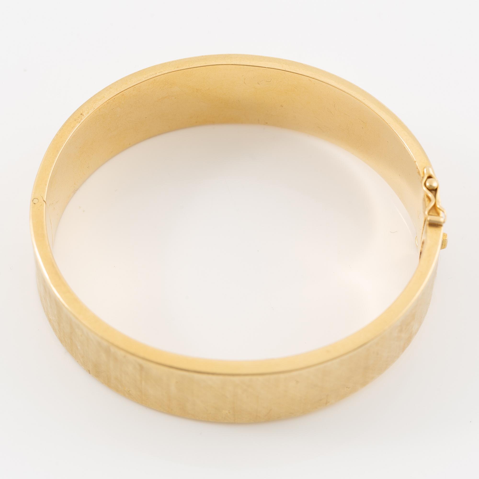 Bracelet, 18K gold, satin finish, Italy.