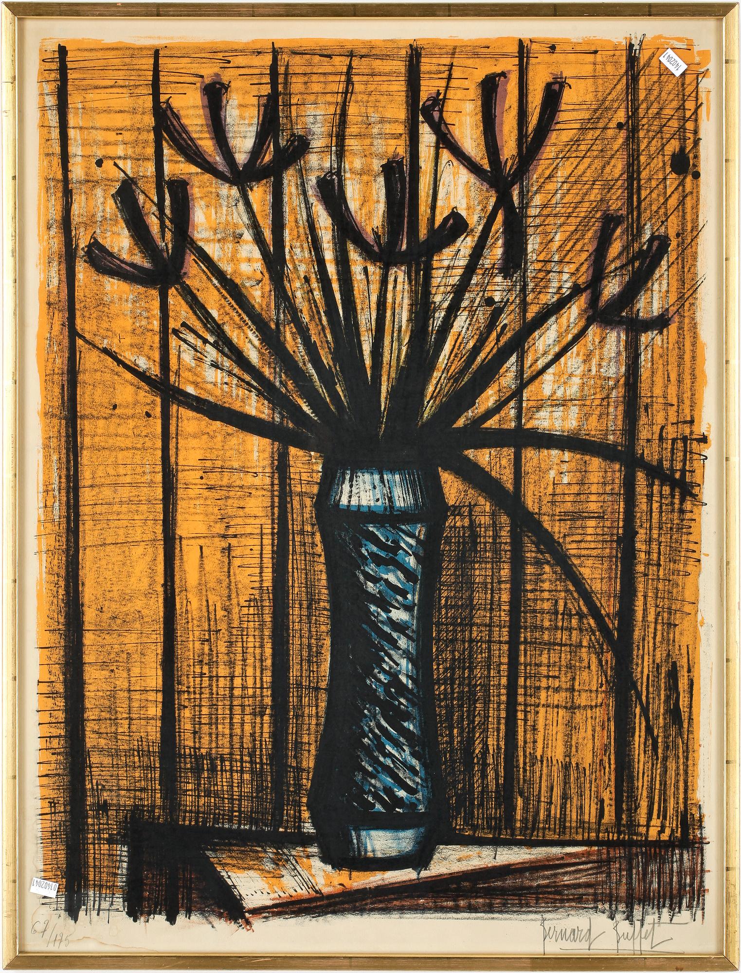 BERNARD BUFFET, färglitografi, signerad och numrerad 67/195.