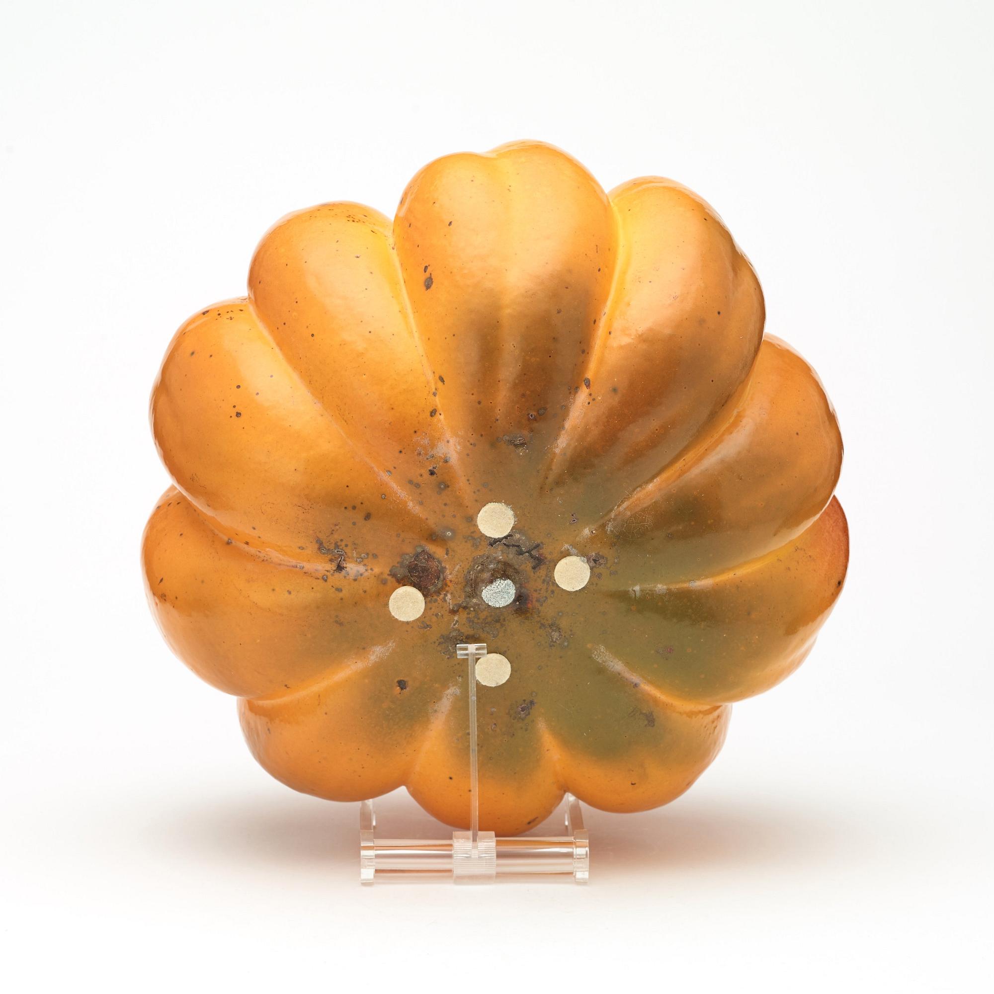 Hans Hedberg, a faience sculpture of a pumpkin, Biot, France.