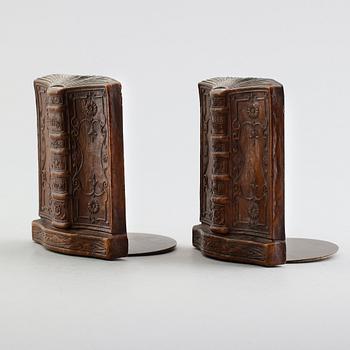 BOKSTÖD, 1 par, USA, 1900-talets första hälft.