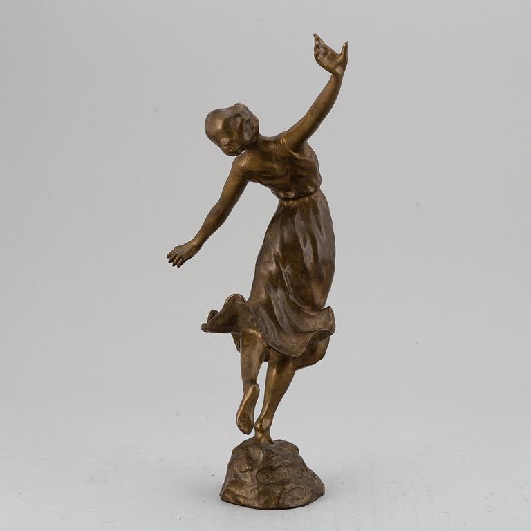 UNKNOWN ARTIST 20TH CENTURY, sculpture. Signed. Foundry mark. Bronze, height 33.5 cm.