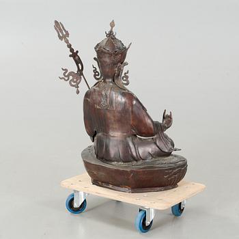 A large bronze buddha, China, 20th Century.