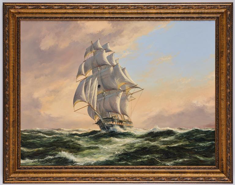 John Bentham Dinsdale, "Oxford" of the Black Ball Packet Line.