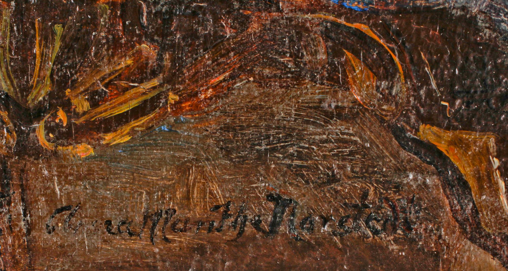 ANNA MUNTHE-NORSTEDT, olja på pannå, sign.
