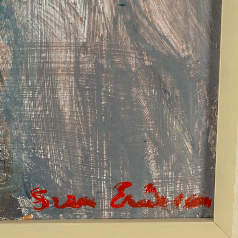 SVEN X:ET ERIXSON, tempera on paper/panel, signed.