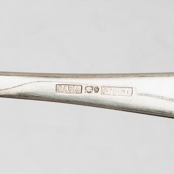A Swedish silver cutlery set, 'Chippendale' pattern, Mema, GAB, some with year mark Eskilstuna 2010 ( 72 pieces).