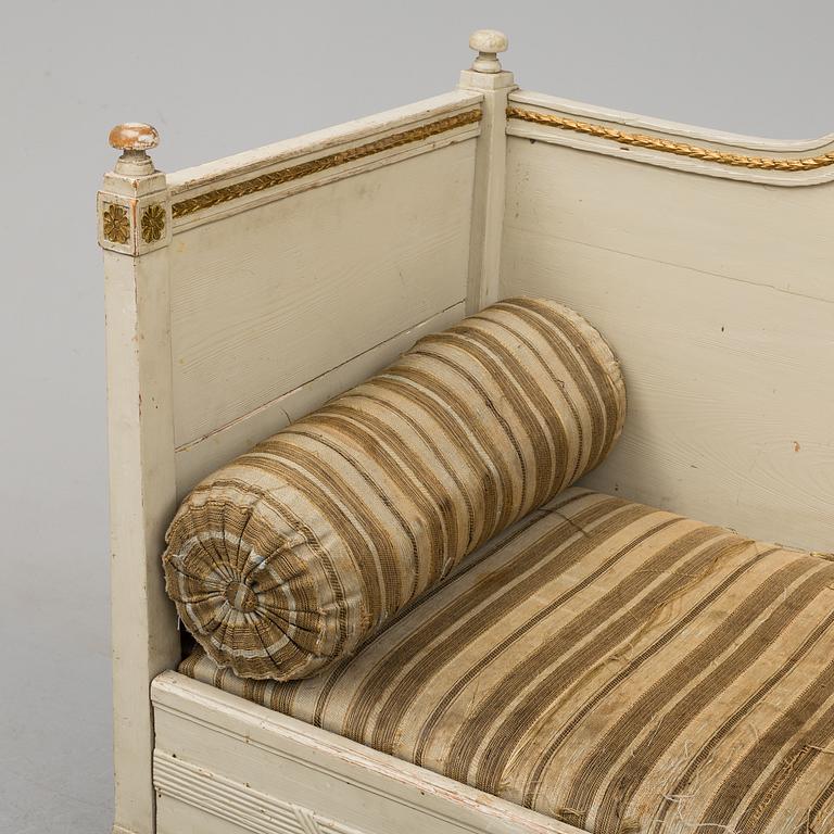 An early 19th century Gustavian sofa.