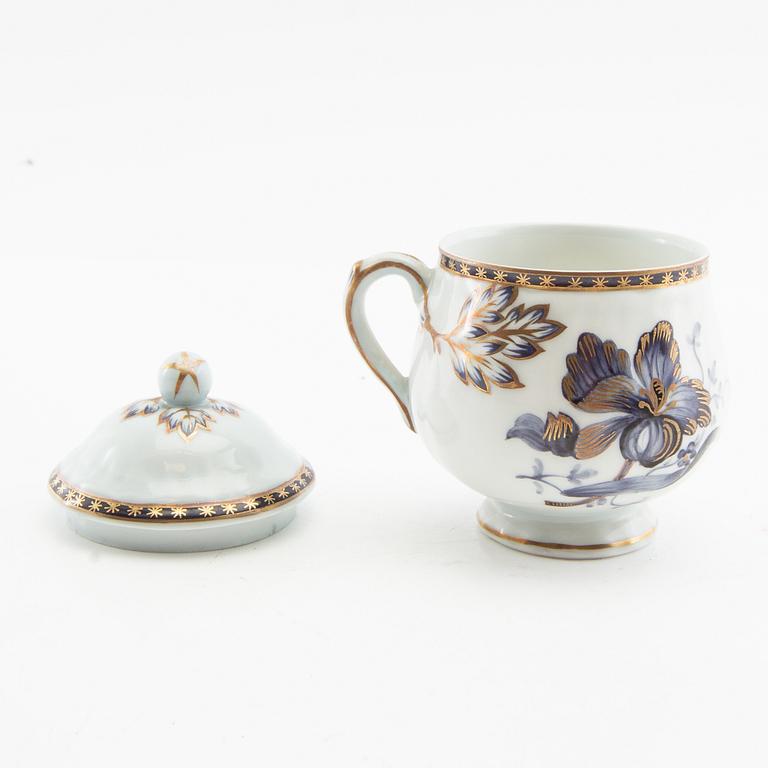 Creamers with saucers, 12 pcs, 20th century.