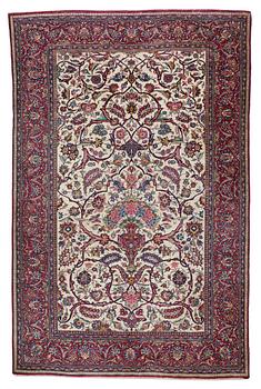 815. RUG. Semi-antique Silk Kashan. 207,5 x 135 cm.