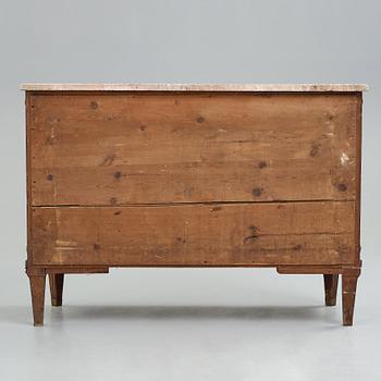 A Gustavian late 18th century commode by Fredrich Iwersson (master in Stockholm 1780-1801).