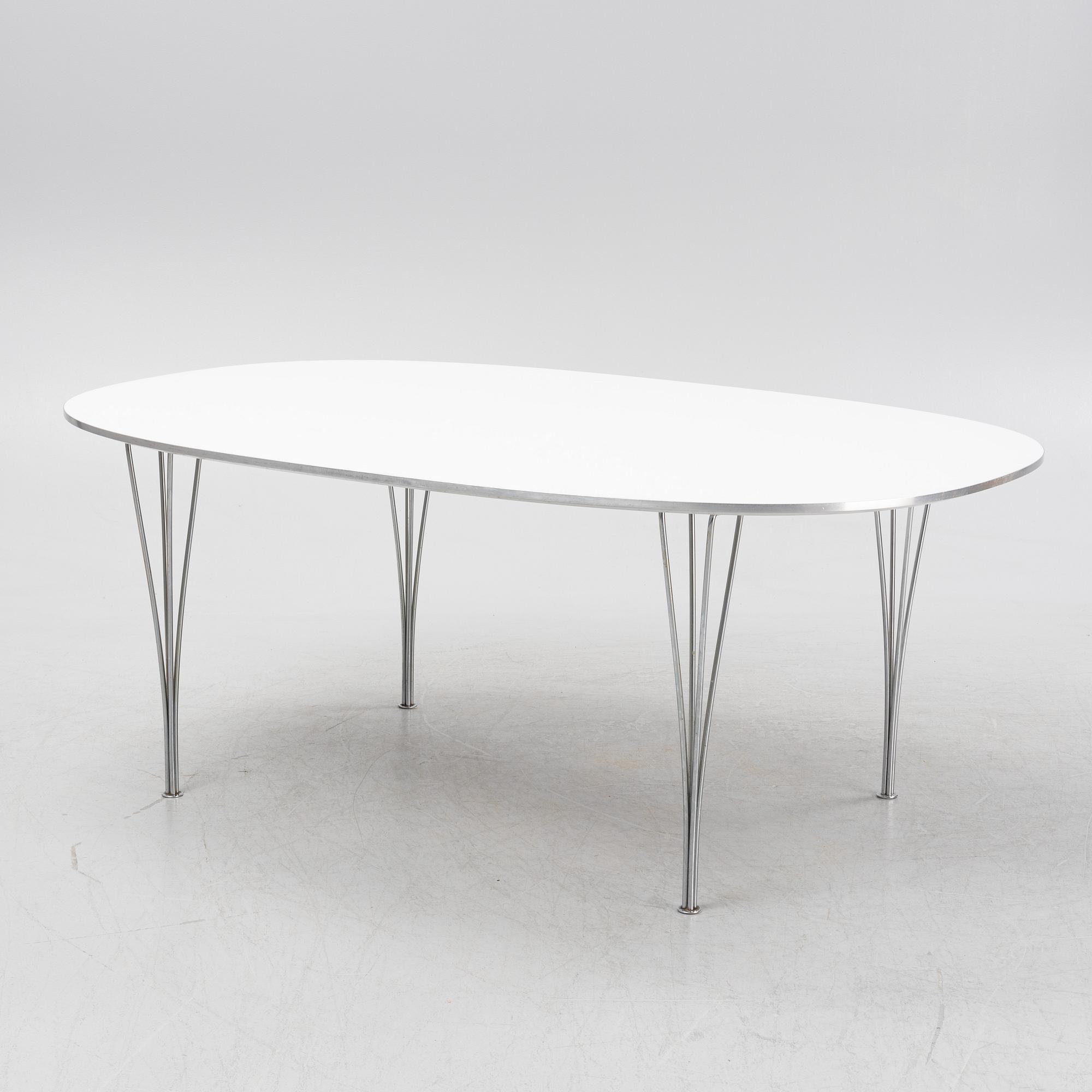 Piet Hein & Bruno Mathsson, table "Superellips", Fritz Hansen Denmark.