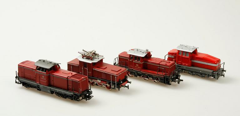 LOK, 4 st, Märklin, 3080, 3001, 3065 samt 3072, H0.