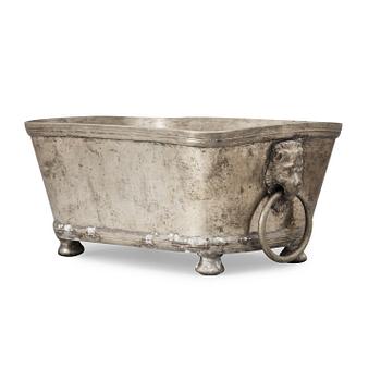 A Swedish pewter cooler by C. Ringeltaube 1773.