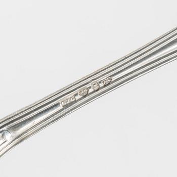 Parti bestick, silver, 36 delar, varierande modeller, mestadels Sverige, bl.a. C.G.Hallberg.