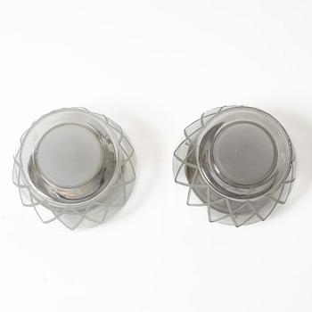 Harald Notini, taklampor, ett par, modell 11197, Arvid Böhlmarks Lampfabrik, Stockholm, 1940-tal.