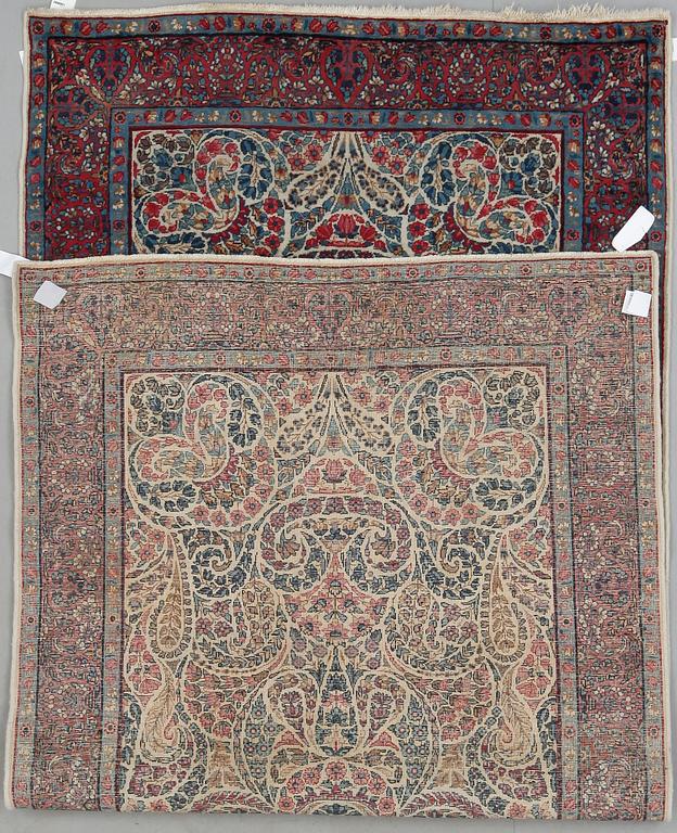 GALLERIMATTA, semiantik/old Kirman, ca 261x123 cm.