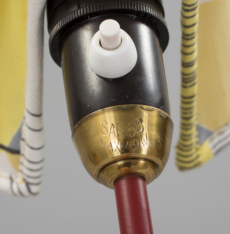 GOLVLAMPA, 1950-tal, märkt "ESAE 58".