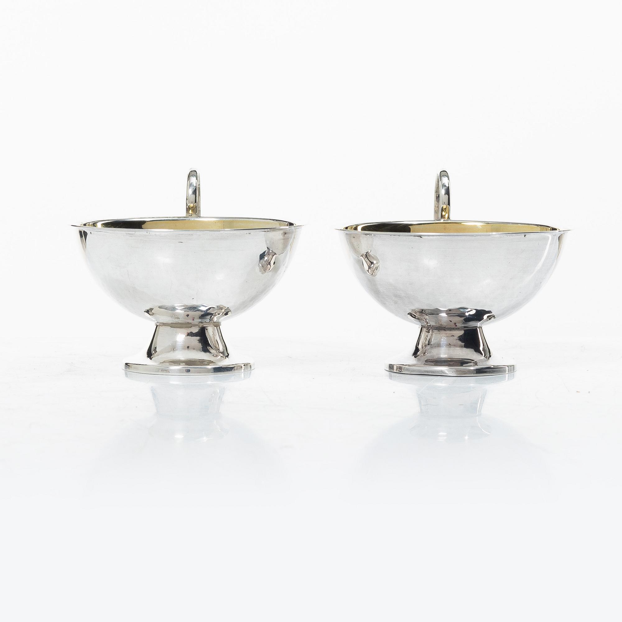 Punchmuggar, 22 st, silver, Ceson Guldvaru AB, Göteborg 1976-1979.