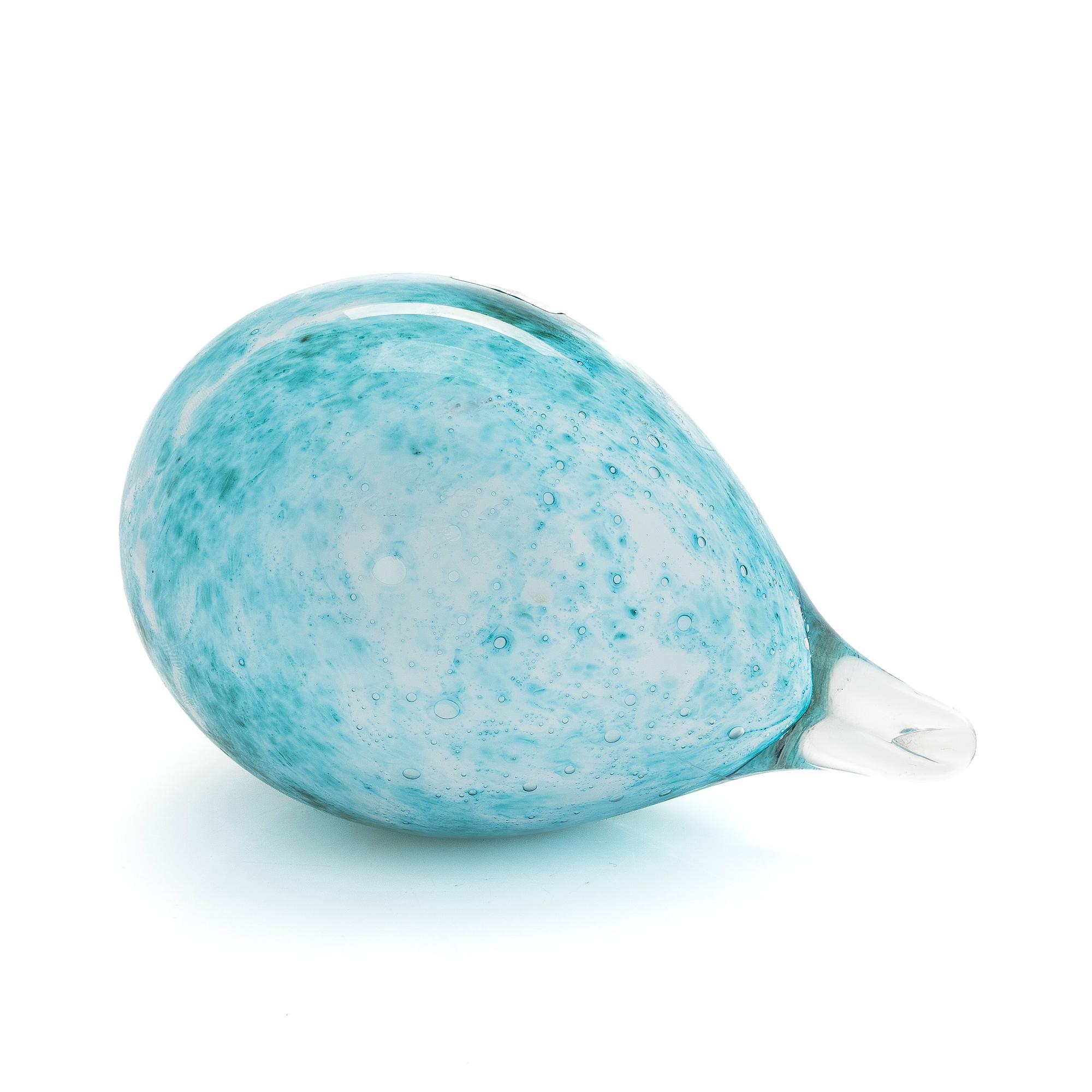 Oiva Toikka, a 1980s glass bird, 'Green Bird', signed Oiva Toikka Nuutajärvi Notsjö.
