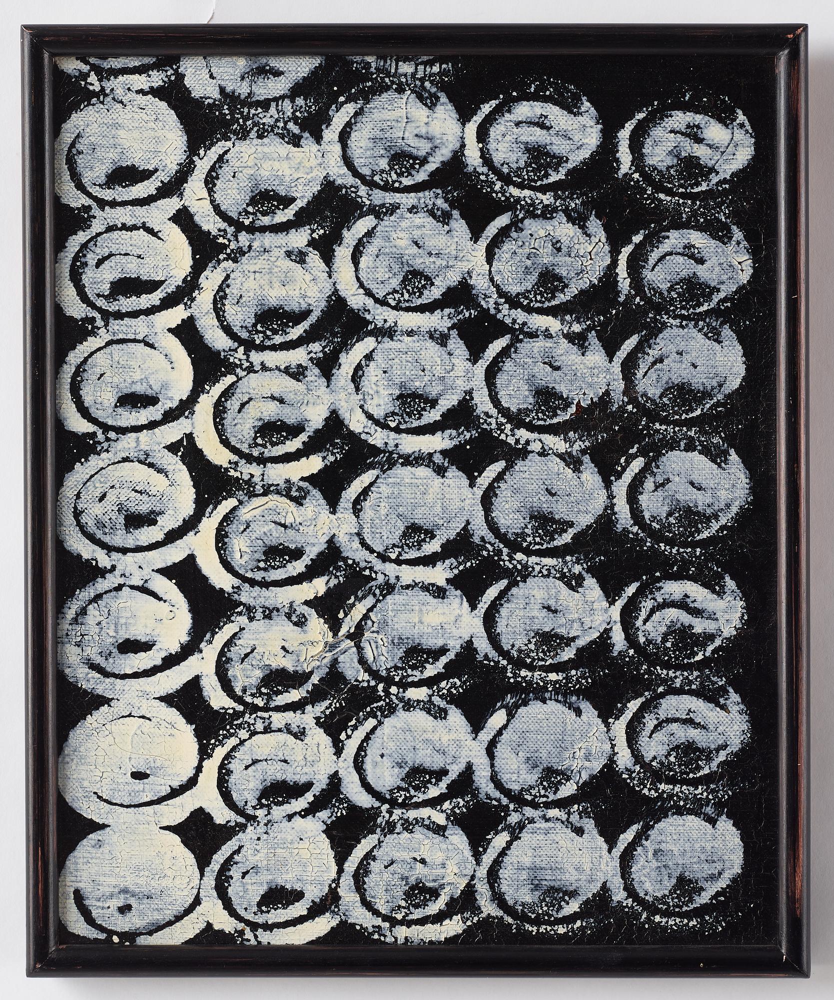 Carl Fredrik Reuterswärd, mixed media on canvas, signed and dated 1963 verso.