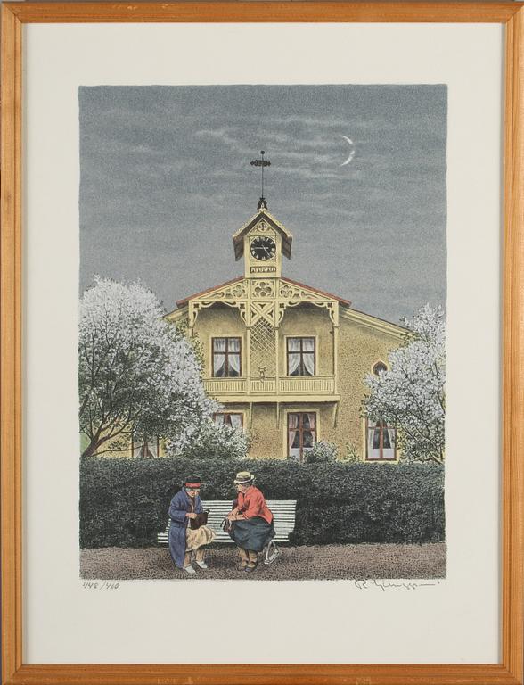 REINHOLD LJUNGGREN, 2 st, färglitografi, signerad och numrerade 448/460 samt 455/460.