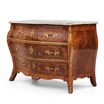 3. A Swedish Rococo commode.