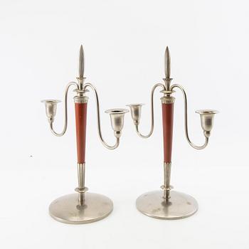 Candelabras a pair Art Deco early 20th century.