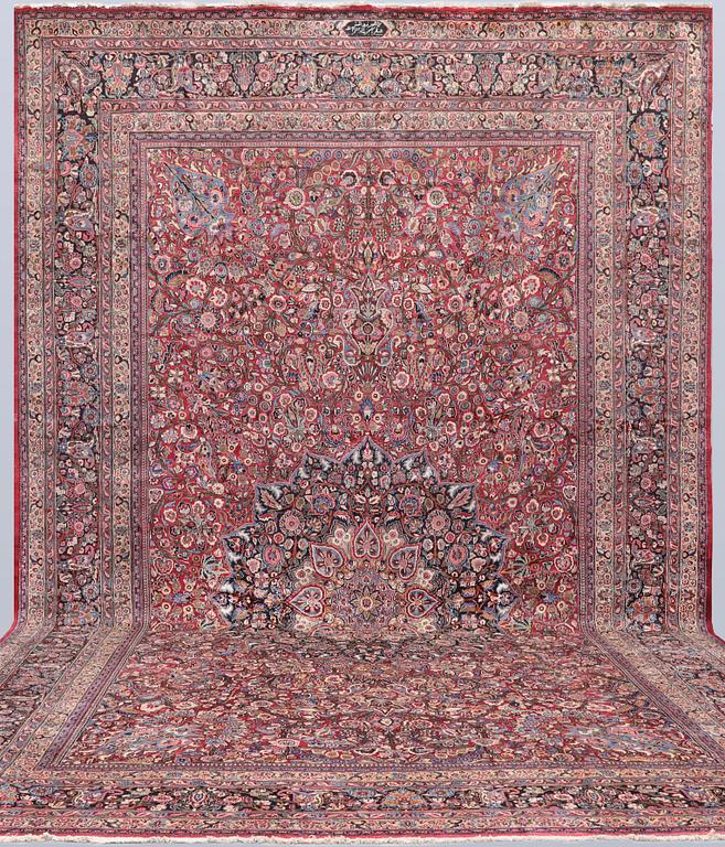 Carpet, Antique Dorokhsh (Khorasan), Signed, 636 x 377 cm.
