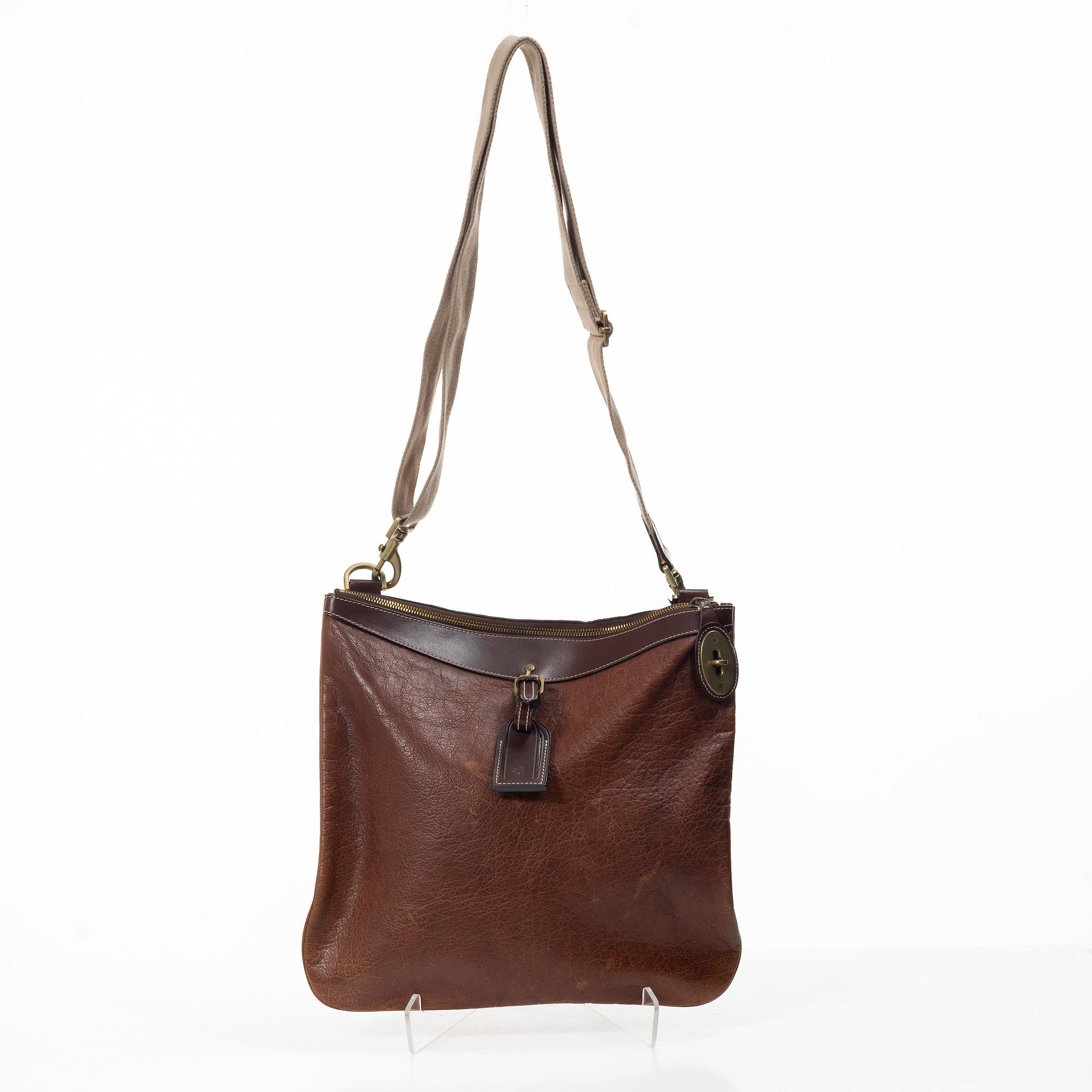 Mulberry, a messenger bag.