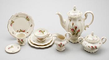 KAFFESERVIS, porslin, "Pompadour", Rosenthal.