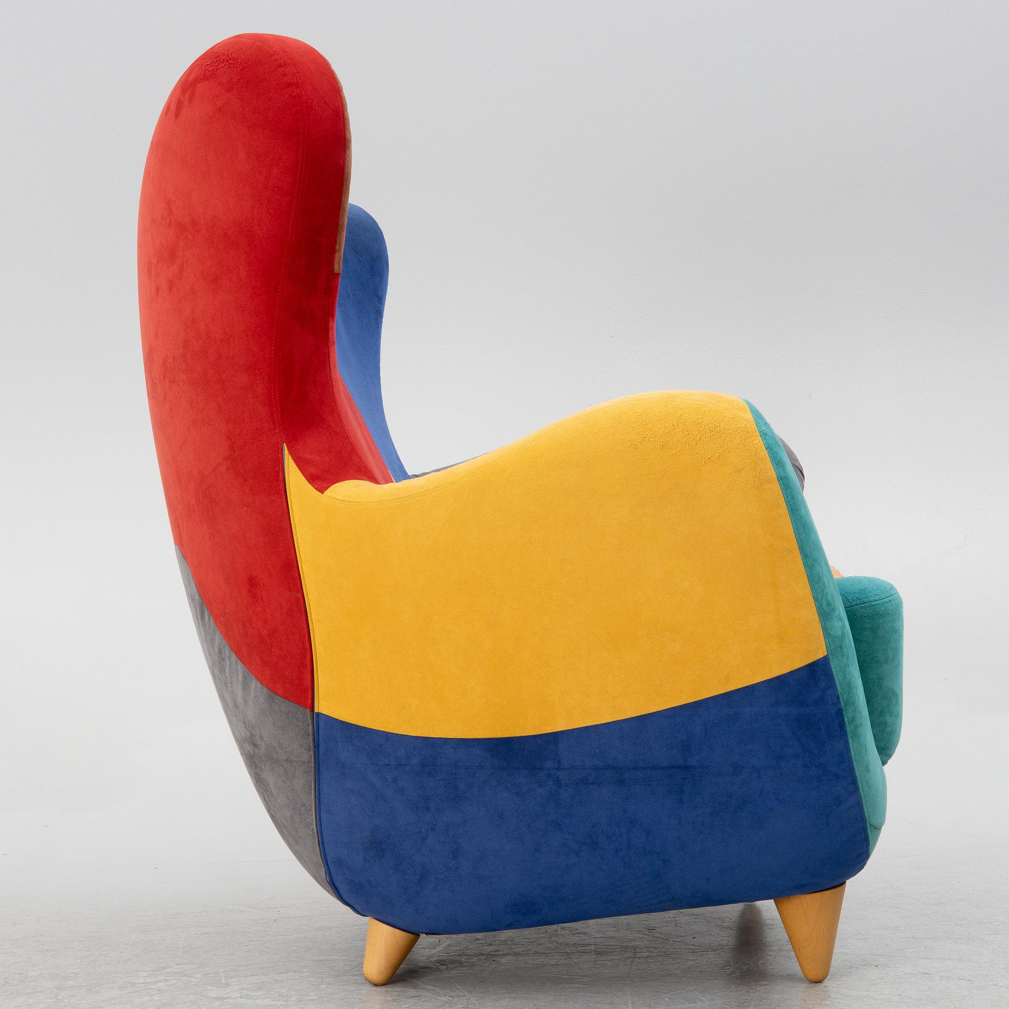 Javier Mariscal, fåtölj, "Alessandra", ur "Muebles Amorosos", för Moroso, Italien.