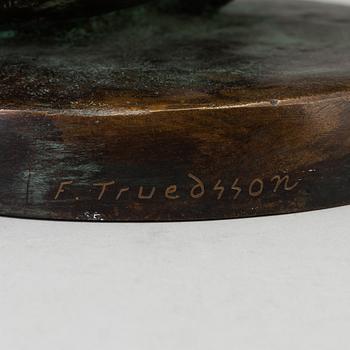 FOLKE TRUEDSSON, skulptur, brons, signerad.