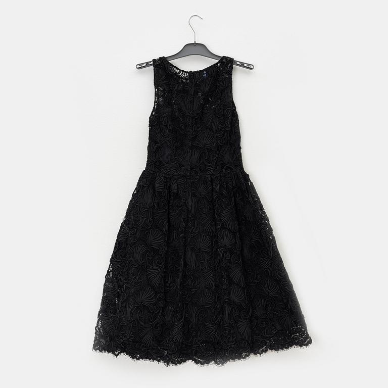 Prada, a black lace dress, size 38.