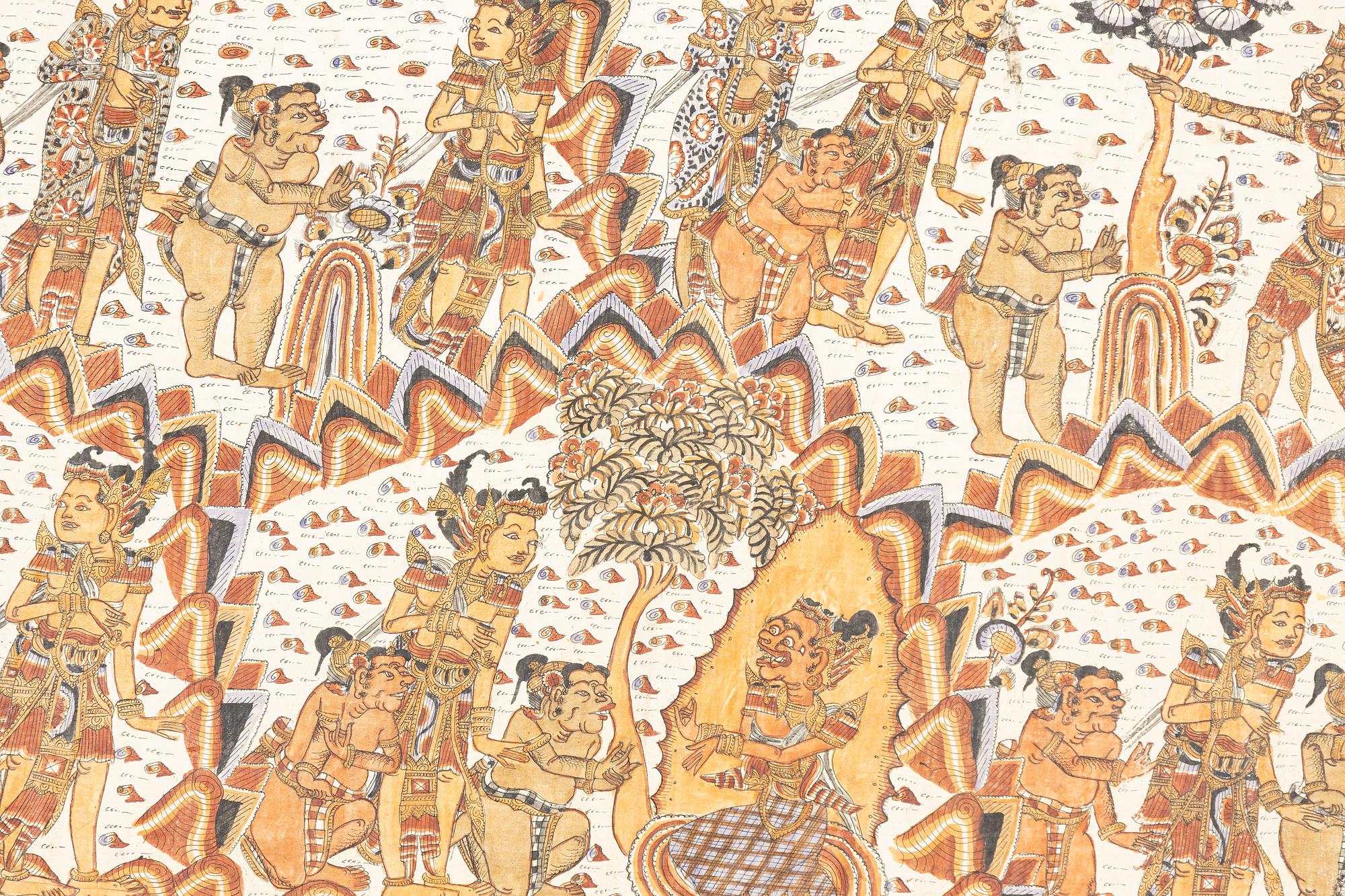 An Balinese Kamasan painting, 20th century.